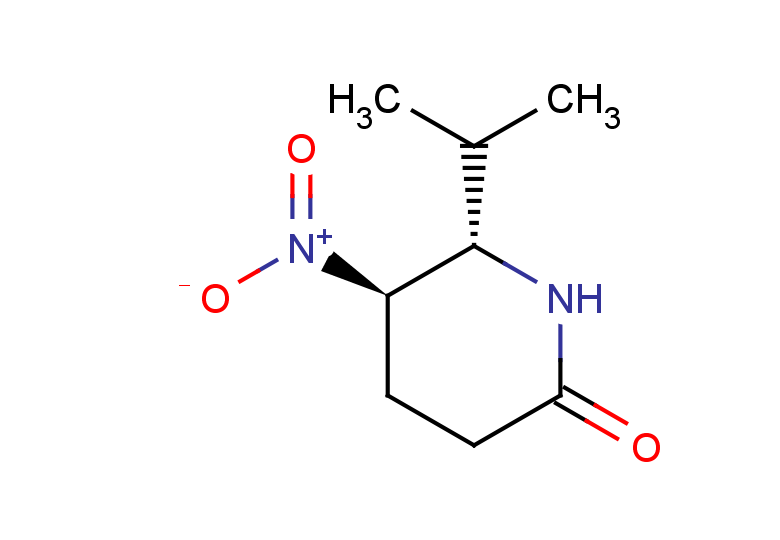 rac-(5R,6S)-5-nitro-6-(propan-2-yl)piperidin-2-one, trans