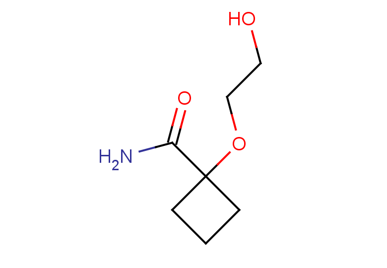 1-(2-hydroxyethoxy)cyclobutane-1-carboxamide