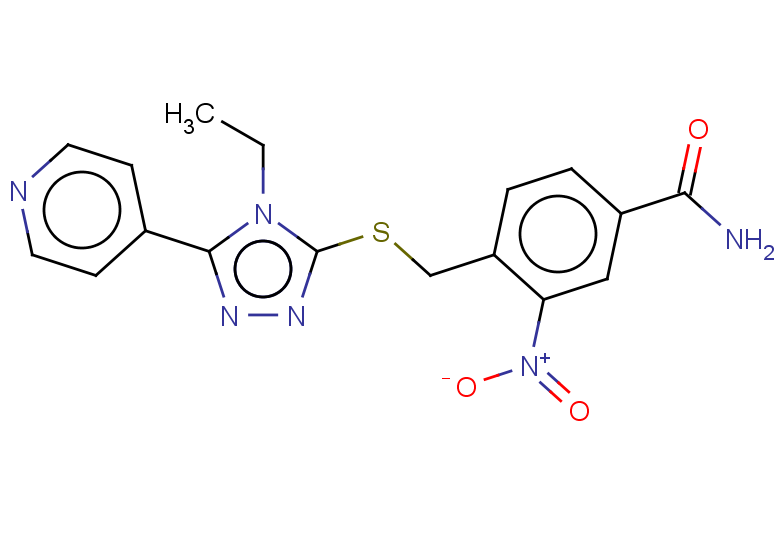 4-({[4-ethyl-5-(pyridin-4-yl)-4H-1,2,4-triazol-3-yl]sulfanyl}methyl)-3-nitrobenzamide