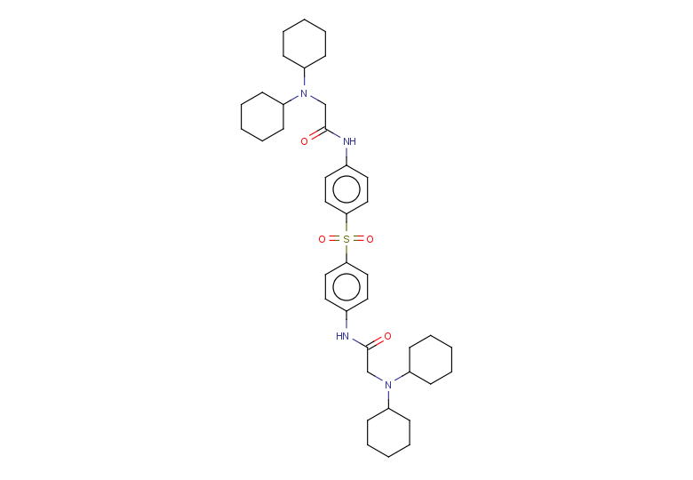 2-(dicyclohexylamino)-N-(4-{4-[2-(dicyclohexylamino)acetamido]benzenesulfonyl}phenyl)acetamide
