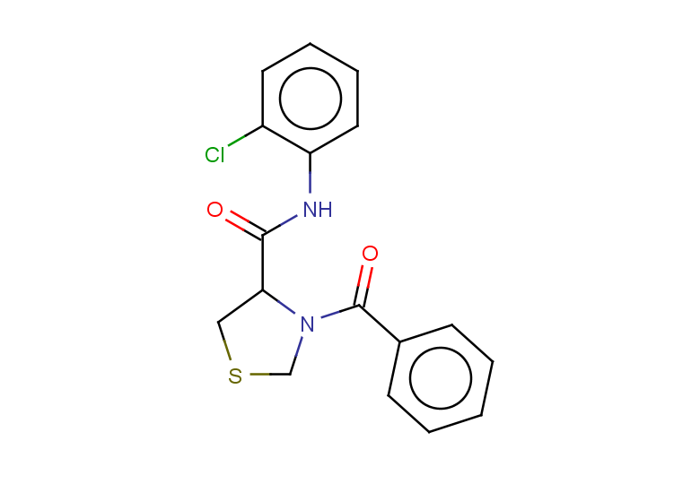 3-benzoyl-N-(2-chlorophenyl)-1,3-thiazolidine-4-carboxamide
