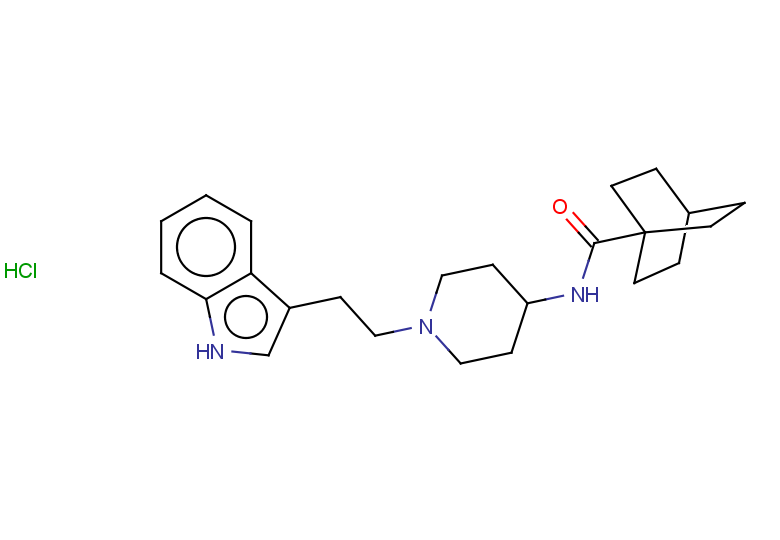 N-{1-[2-(1H-indol-3-yl)ethyl]piperidin-4-yl}bicyclo[2.2.2]octane-1-carboxamide hydrochloride