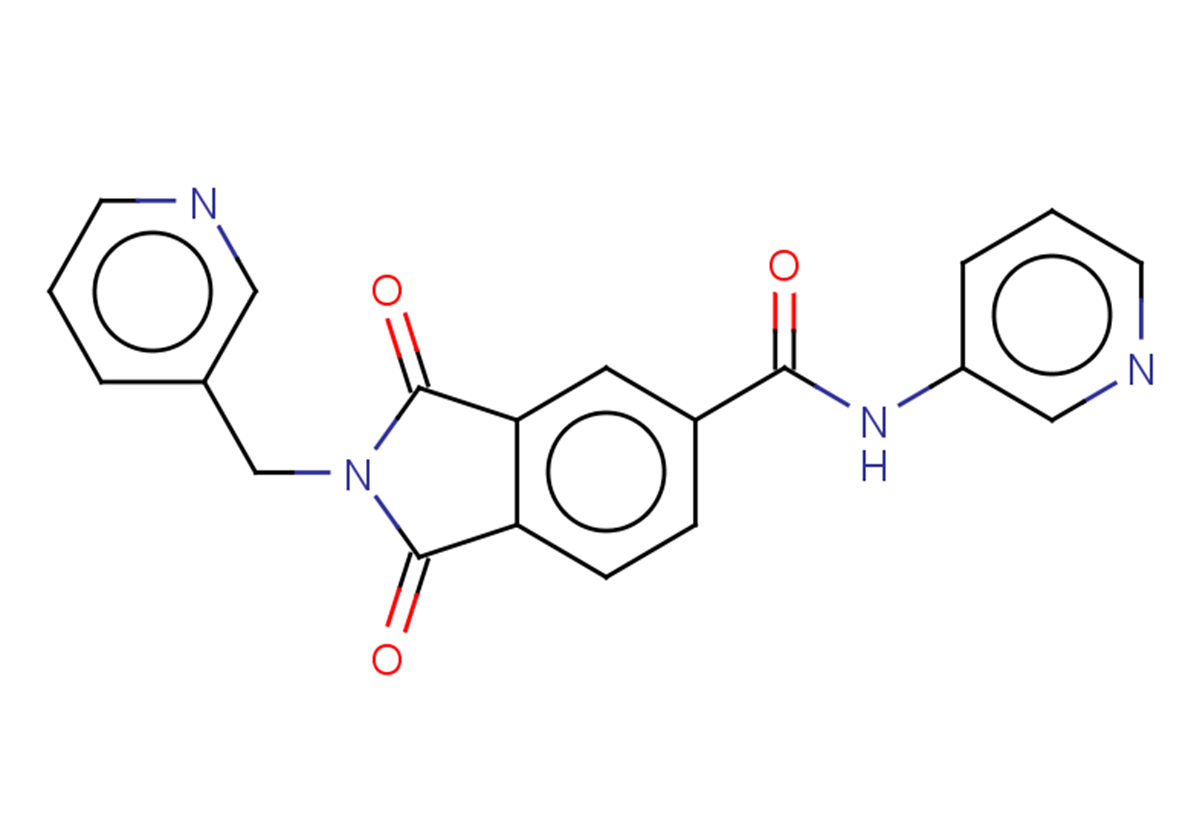 1,3-dioxo-N-(pyridin-3-yl)-2-[(pyridin-3-yl)methyl]-2,3-dihydro-1H-isoindole-5-carboxamide