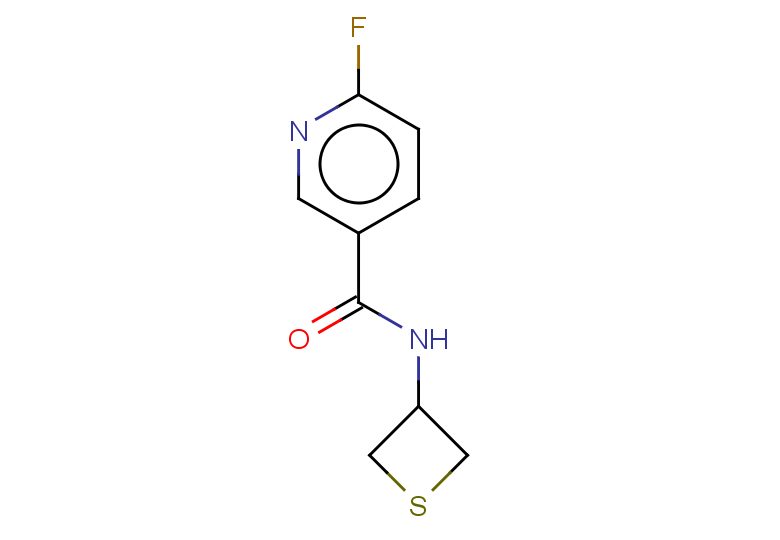 6-fluoro-N-(thietan-3-yl)pyridine-3-carboxamide