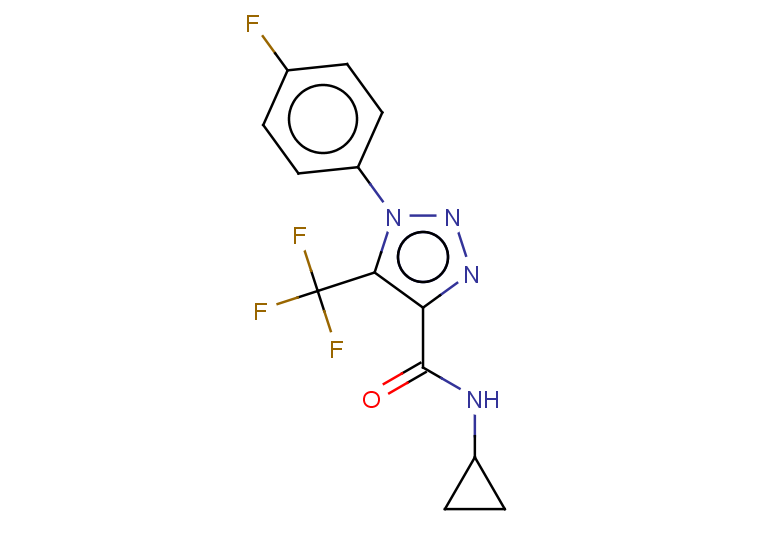 N-cyclopropyl-1-(4-fluorophenyl)-5-(trifluoromethyl)-1H-1,2,3-triazole-4-carboxamide