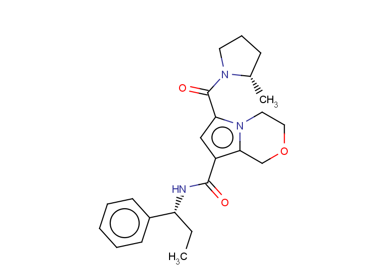 6-[(2S)-2-methylpyrrolidine-1-carbonyl]-N-[(1R)-1-phenylpropyl]-1H,3H,4H-pyrrolo[2,1-c][1,4]oxazine-8-carboxamide