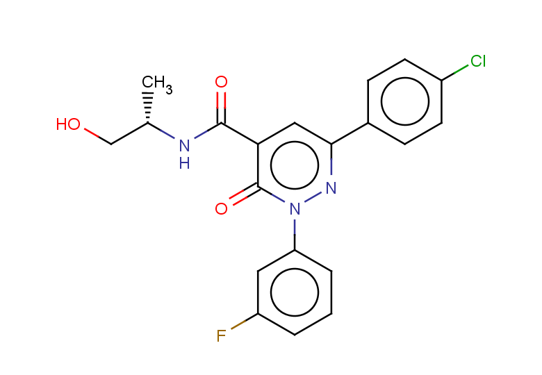 6-(4-chlorophenyl)-2-(3-fluorophenyl)-N-[(2S)-1-hydroxypropan-2-yl]-3-oxo-2,3-dihydropyridazine-4-carboxamide