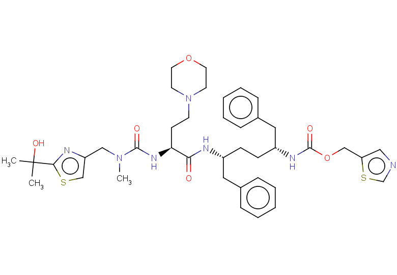 (1,3-thiazol-5-yl)methyl N-[(2R,5R)-5-[(2S)-2-[({[2-(2-hydroxypropan-2-yl)-1,3-thiazol-4-yl]methyl}(methyl)carbamoyl)amino]-4-(morpholin-4-yl)butanamido]-1,6-diphenylhexan-2-yl]carbamate