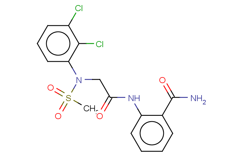 2-{2-[N-(2,3-dichlorophenyl)methanesulfonamido]acetamido}benzamide