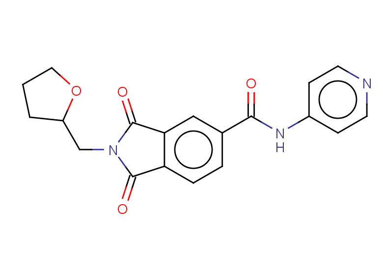 1,3-dioxo-2-[(oxolan-2-yl)methyl]-N-(pyridin-4-yl)-2,3-dihydro-1H-isoindole-5-carboxamide