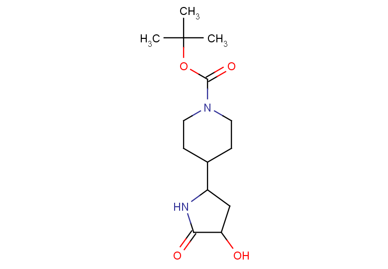 tert-butyl 4-(4-hydroxy-5-oxopyrrolidin-2-yl)piperidine-1-carboxylate
