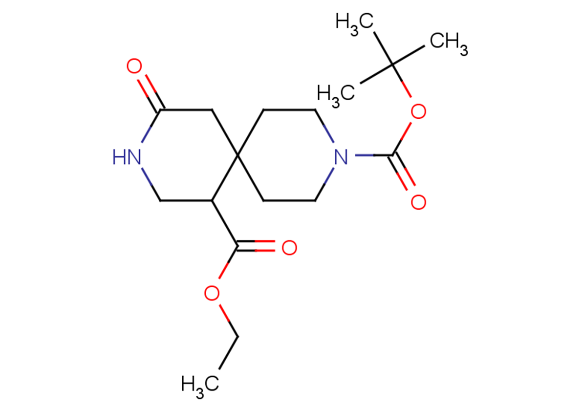 9-tert-butyl 1-ethyl 4-oxo-3,9-diazaspiro[5.5]undecane-1,9-dicarboxylate