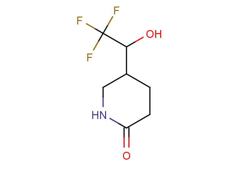 5-(2,2,2-trifluoro-1-hydroxyethyl)piperidin-2-one