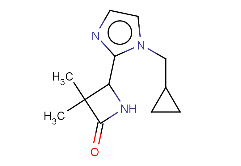 4-[1-(cyclopropylmethyl)-1H-imidazol-2-yl]-3,3-dimethylazetidin-2-one