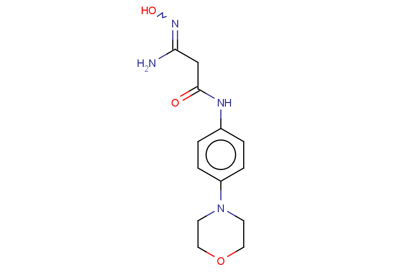 2-(N'-hydroxycarbamimidoyl)-N-[4-(morpholin-4-yl)phenyl]acetamide