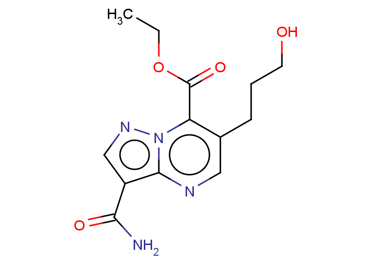 ethyl 3-carbamoyl-6-(3-hydroxypropyl)pyrazolo[1,5-a]pyrimidine-7-carboxylate