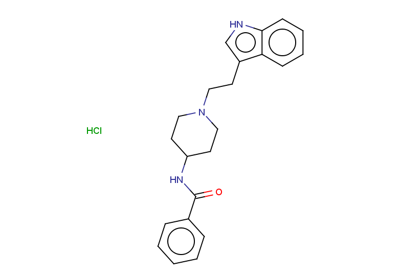 N-{1-[2-(1H-indol-3-yl)ethyl]piperidin-4-yl}benzamide hydrochloride