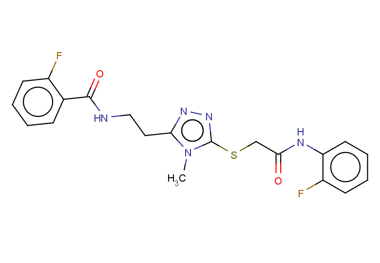 2-fluoro-N-{2-[5-({[(2-fluorophenyl)carbamoyl]methyl}sulfanyl)-4-methyl-4H-1,2,4-triazol-3-yl]ethyl}benzamide