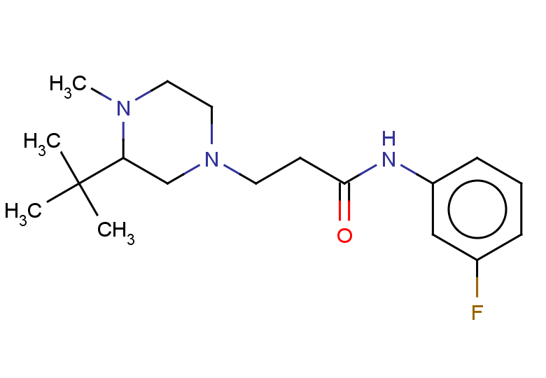 3-(3-tert-butyl-4-methylpiperazin-1-yl)-N-(3-fluorophenyl)propanamide