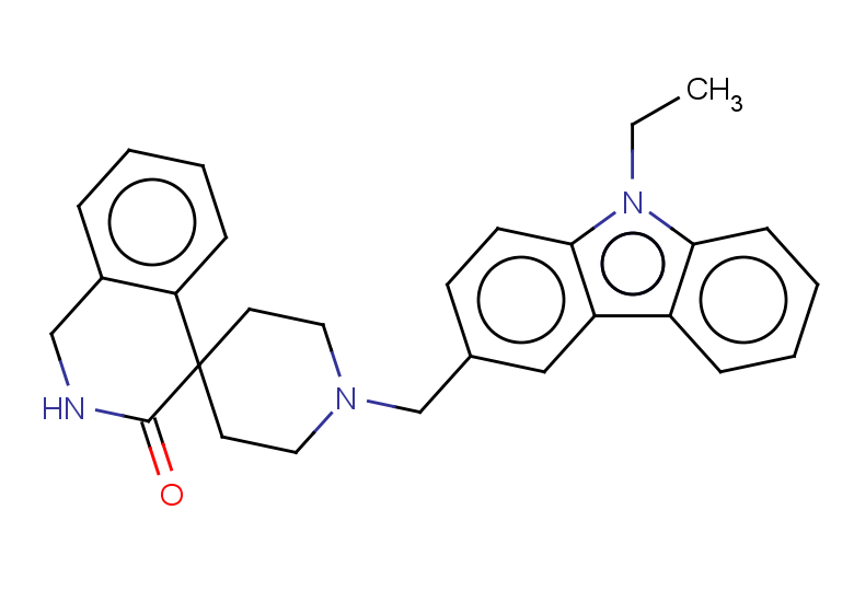 1'-[(9-ethyl-9H-carbazol-3-yl)methyl]-2,3-dihydro-1H-spiro[isoquinoline-4,4'-piperidine]-3-one