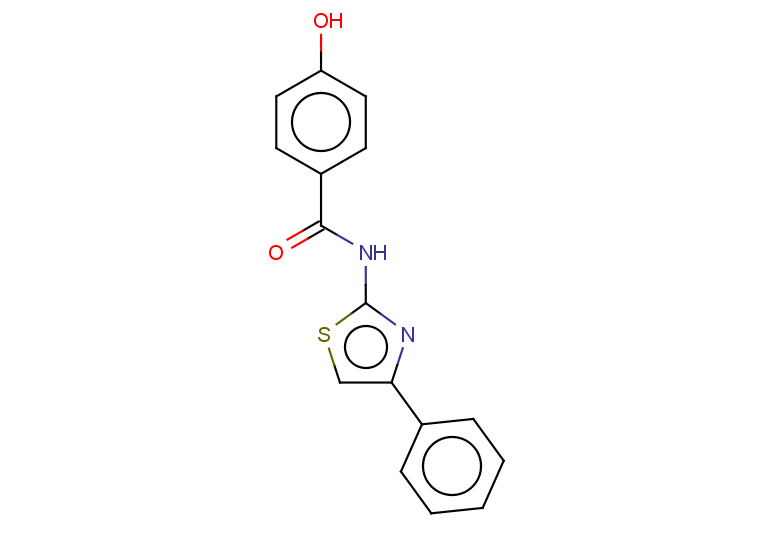 4-hydroxy-N-(4-phenyl-1,3-thiazol-2-yl)benzamide