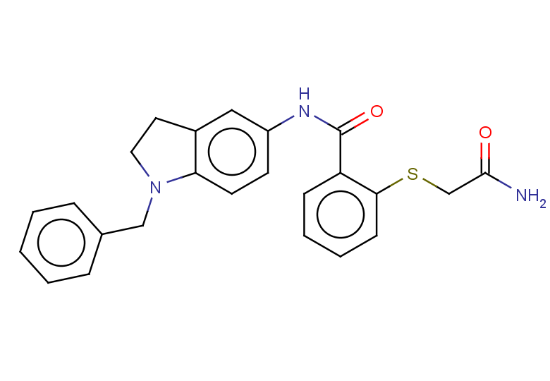 N-(1-benzyl-2,3-dihydro-1H-indol-5-yl)-2-[(carbamoylmethyl)sulfanyl]benzamide