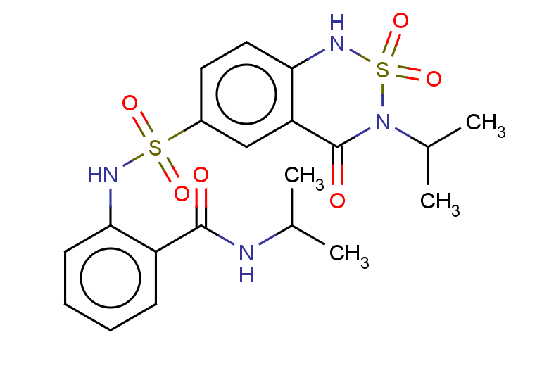 N-(propan-2-yl)-2-[2,2,4-trioxo-3-(propan-2-yl)-3,4-dihydro-1H-2lambda6,1,3-benzothiadiazine-6-sulfonamido]benzamide