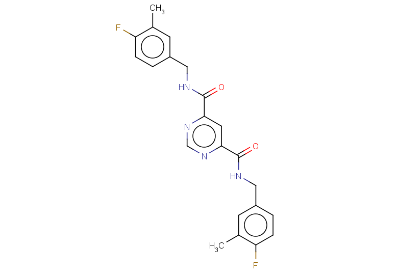 N4,N6-bis[(4-fluoro-3-methylphenyl)methyl]pyrimidine-4,6-dicarboxamide