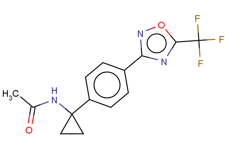 N-(1-(4-(5-(trifluoromethyl)-1,2,4-oxadiazol-3-yl)phenyl)cyclopropyl)acetamide