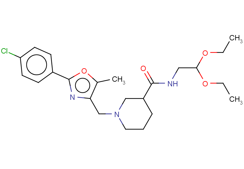 1-{[2-(4-chlorophenyl)-5-methyl-1,3-oxazol-4-yl]methyl}-N-(2,2-diethoxyethyl)piperidine-3-carboxamide