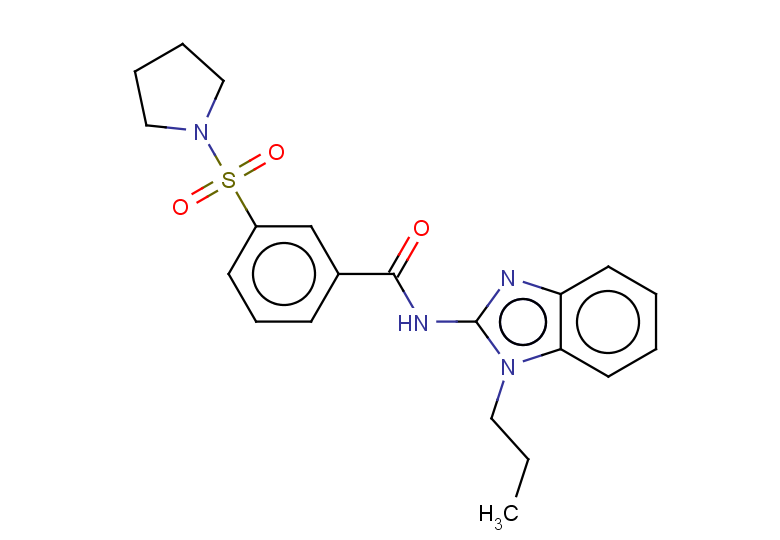 N-(1-propyl-1H-1,3-benzodiazol-2-yl)-3-(pyrrolidine-1-sulfonyl)benzamide