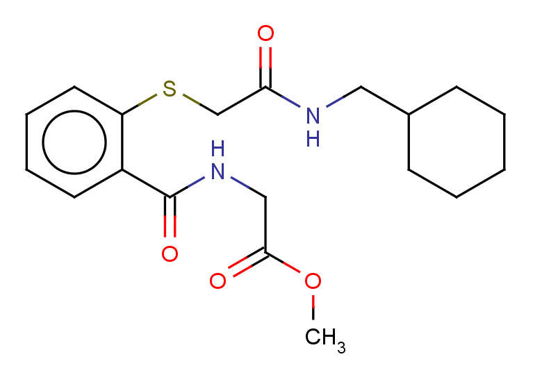 methyl 2-{[2-({[(cyclohexylmethyl)carbamoyl]methyl}sulfanyl)phenyl]formamido}acetate