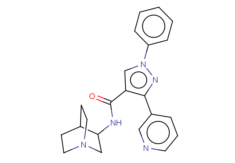 N-{1-azabicyclo[2.2.2]octan-3-yl}-1-phenyl-3-(pyridin-3-yl)-1H-pyrazole-4-carboxamide, Mixture of diastereomers