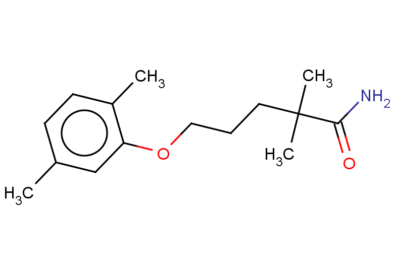 5-(2,5-dimethylphenoxy)-2,2-dimethylpentanamide
