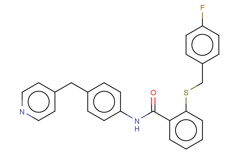 2-{[(4-fluorophenyl)methyl]sulfanyl}-N-{4-[(pyridin-4-yl)methyl]phenyl}benzamide