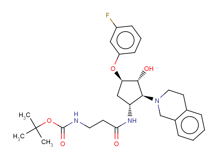 rac-tert-butyl N-(2-{[(1R,2S,3R,4R)-4-(3-fluorophenoxy)-3-hydroxy-2-(1,2,3,4-tetrahydroisoquinolin-2-yl)cyclopentyl]carbamoyl}ethyl)carbamate