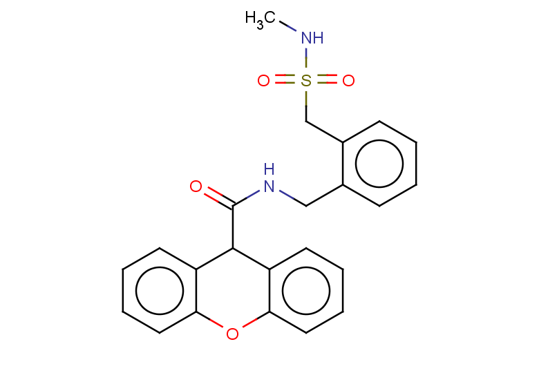 N-({2-[(methylsulfamoyl)methyl]phenyl}methyl)-9H-xanthene-9-carboxamide