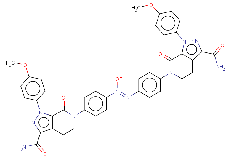 (1Z)-bis({4-[3-carbamoyl-1-(4-methoxyphenyl)-7-oxo-1H,4H,5H,6H,7H-pyrazolo[3,4-c]pyridin-6-yl]phenyl})diazen-1-ium-1-olate