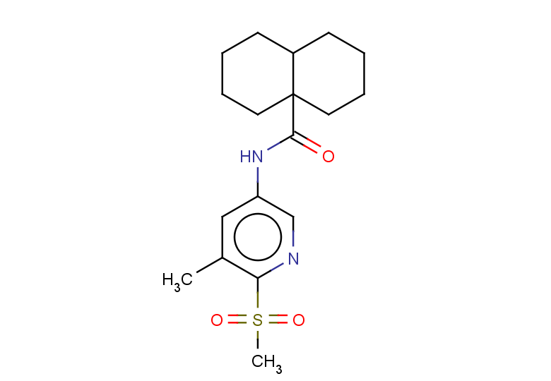 N-(6-methanesulfonyl-5-methylpyridin-3-yl)-decahydronaphthalene-4a-carboxamide