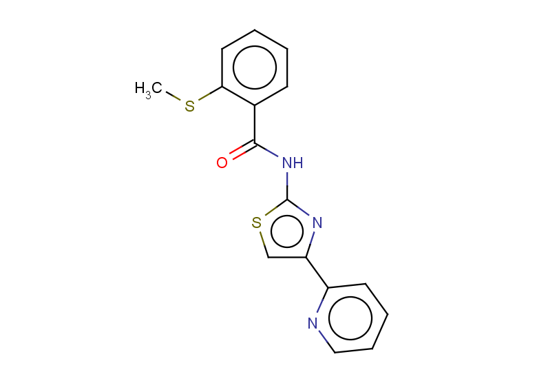 2-(methylsulfanyl)-N-[4-(pyridin-2-yl)-1,3-thiazol-2-yl]benzamide