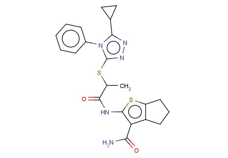 2-{2-[(5-cyclopropyl-4-phenyl-4H-1,2,4-triazol-3-yl)sulfanyl]propanamido}-4H,5H,6H-cyclopenta[b]thiophene-3-carboxamide