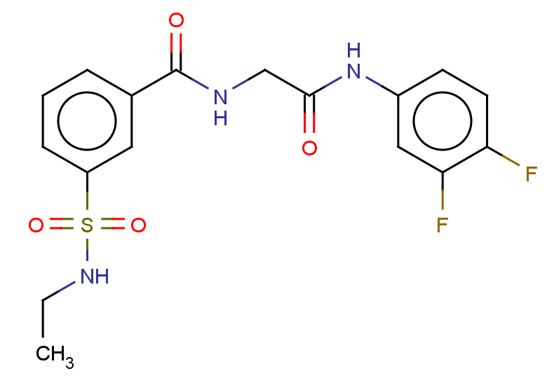 N-(3,4-difluorophenyl)-2-{[3-(ethylsulfamoyl)phenyl]formamido}acetamide