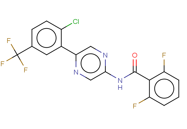 N-{5-[2-chloro-5-(trifluoromethyl)phenyl]pyrazin-2-yl}-2,6-difluorobenzamide