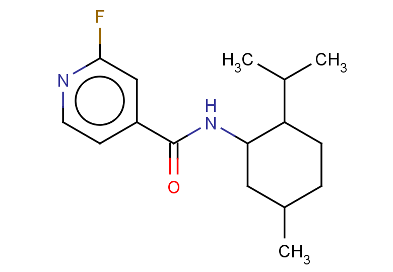 2-fluoro-N-[5-methyl-2-(propan-2-yl)cyclohexyl]pyridine-4-carboxamide