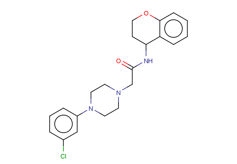 2-[4-(3-chlorophenyl)piperazin-1-yl]-N-(3,4-dihydro-2H-1-benzopyran-4-yl)acetamide