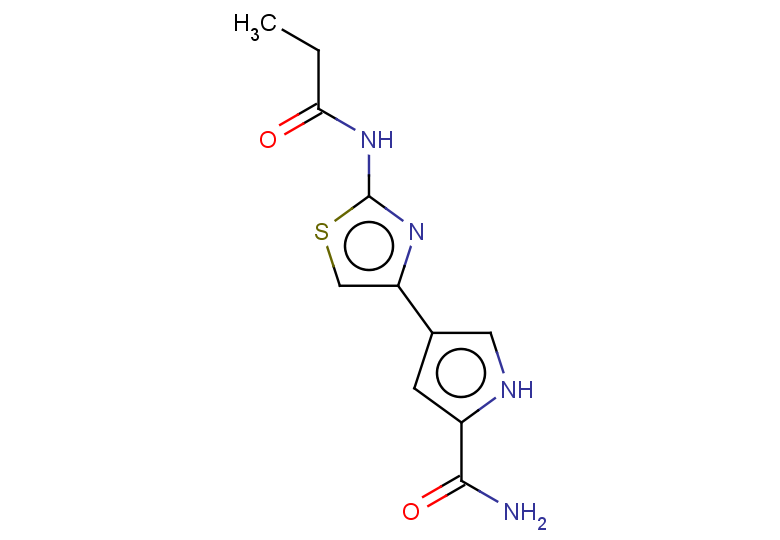 4-(2-propanamido-1,3-thiazol-4-yl)-1H-pyrrole-2-carboxamide