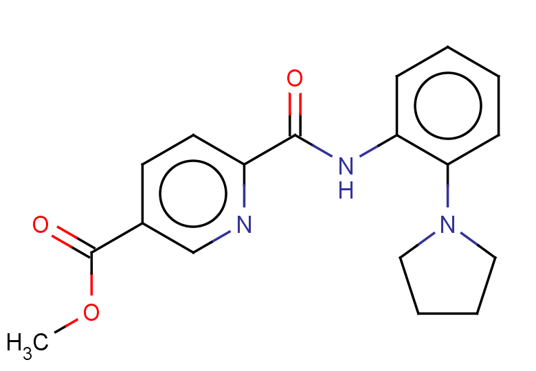 methyl 6-{[2-(pyrrolidin-1-yl)phenyl]carbamoyl}pyridine-3-carboxylate