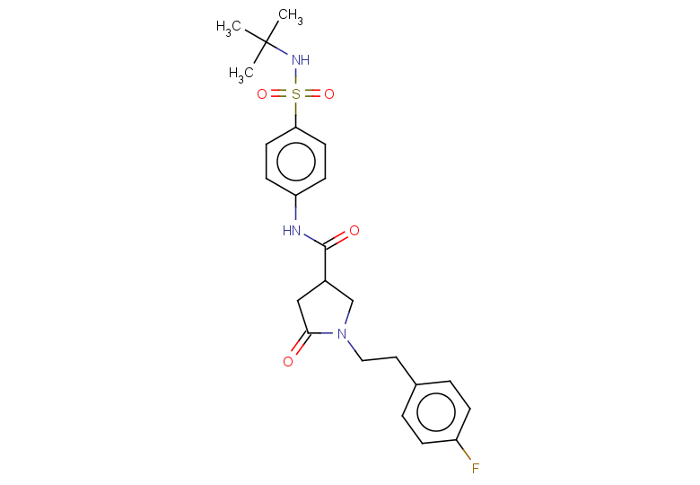 N-[4-(tert-butylsulfamoyl)phenyl]-1-[2-(4-fluorophenyl)ethyl]-5-oxopyrrolidine-3-carboxamide