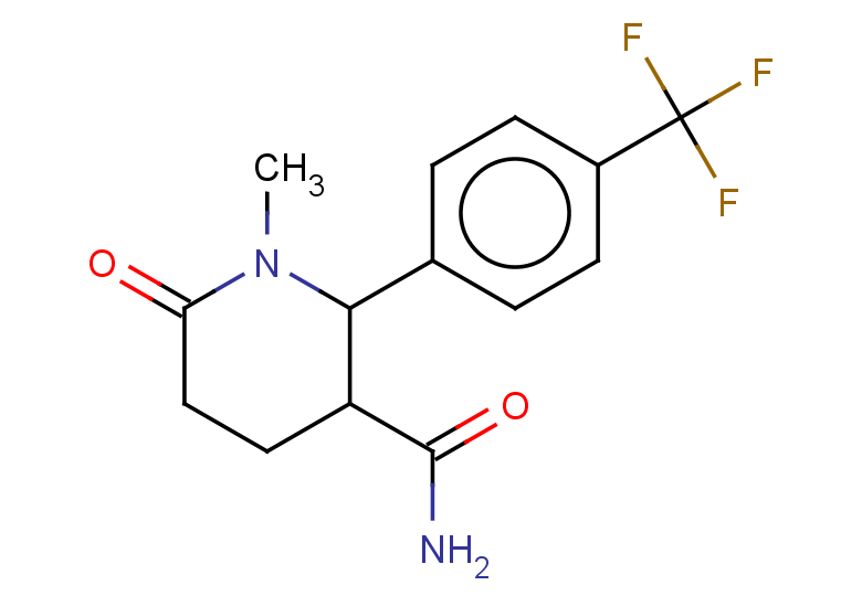 1-methyl-6-oxo-2-[4-(trifluoromethyl)phenyl]piperidine-3-carboxamide