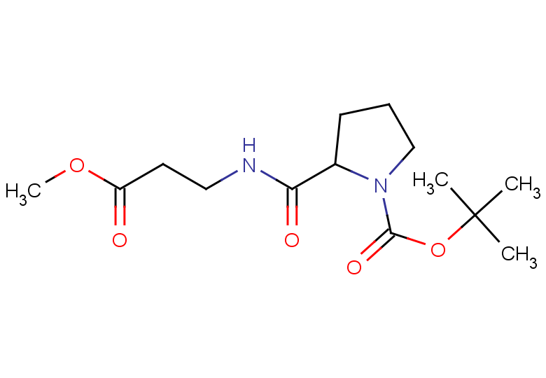 tert-butyl 2-[(3-methoxy-3-oxopropyl)carbamoyl]pyrrolidine-1-carboxylate